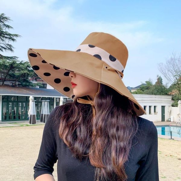 wide brim hats 2021 spring/summer hat female sun visor fisherman big korean fashion double face women, Blue;gray
wide brim hats 2021 spring/summer hat female sun visor fisherman big korean fashion double face women, Blue;gray