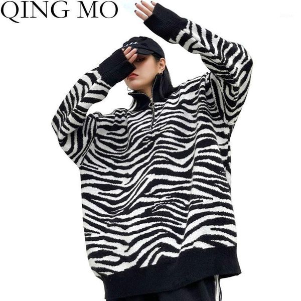 zebra striped women sweater 2021 spring zipper pullover casual plus size knitted coat loose black qyf227a women's sweaters, White;black
zebra striped women sweater 2021 spring zipper pullover casual plus size knitted coat loose black qyf227a women's sweaters, White;black