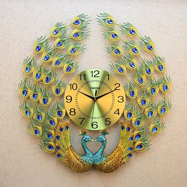 wall clocks creative peacock clock living room decoration home decore fashion metal watch mute
wall clocks creative peacock clock living room decoration home decore fashion metal watch mute