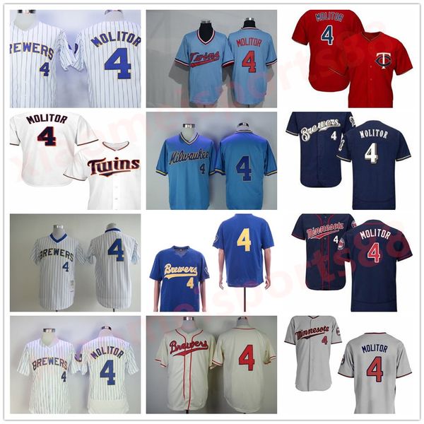 retro women kidsretire men vintage 4 paul molitor baseball jersey navy blue white beige red grey all stitched breathable pinstripe pullover, Blue;black
retro women kidsretire men vintage 4 paul molitor baseball jersey navy blue white beige red grey all stitched breathable pinstripe pullover, Blue;black