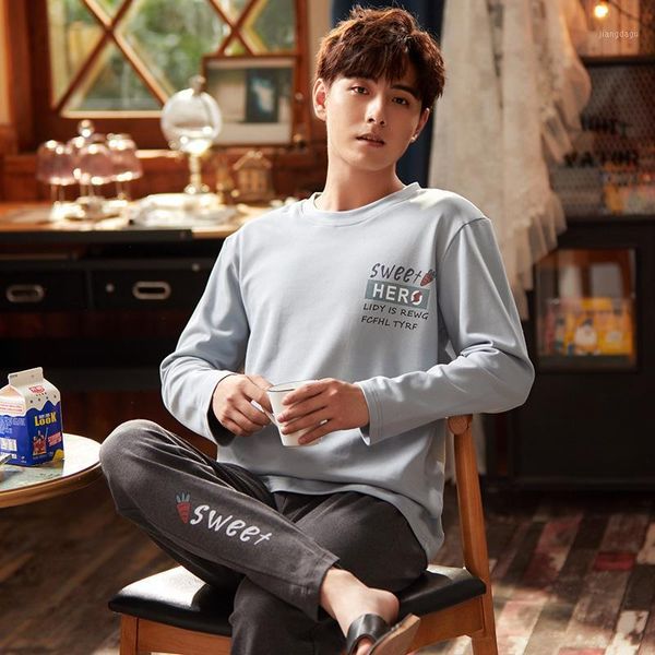 yidanna men pajamas set cotton nightwear long sleeved sleepweare spring and autumn leisure nighties suit men's sleepwear, Black;brown
yidanna men pajamas set cotton nightwear long sleeved sleepweare spring and autumn leisure nighties suit men's sleepwear, Black;brown