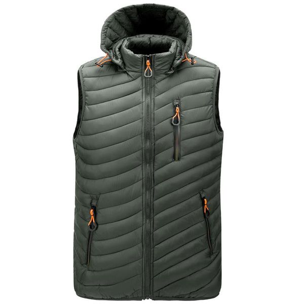 men's vests winter european and american fashion hooded removable leisure multi pocket tooling vest coat, Black;white
men's vests winter european and american fashion hooded removable leisure multi pocket tooling vest coat, Black;white