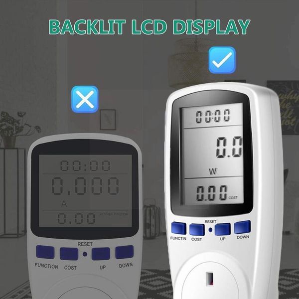 smart home control uk plug socket digital voltage wattmeter power consumption waenergy meter for kwh ac 230v electricity analyzer monitor l3
smart home control uk plug socket digital voltage wattmeter power consumption waenergy meter for kwh ac 230v electricity analyzer monitor l3