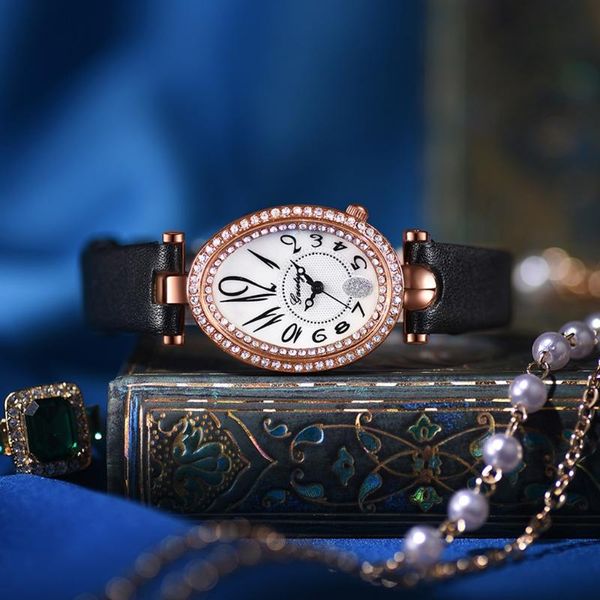 wristwatches vintage women watches leather diamond bracelet designer retro ladies wrist simple dress crystal clock relogio feminino, Slivery;brown
wristwatches vintage women watches leather diamond bracelet designer retro ladies wrist simple dress crystal clock relogio feminino, Slivery;brown
