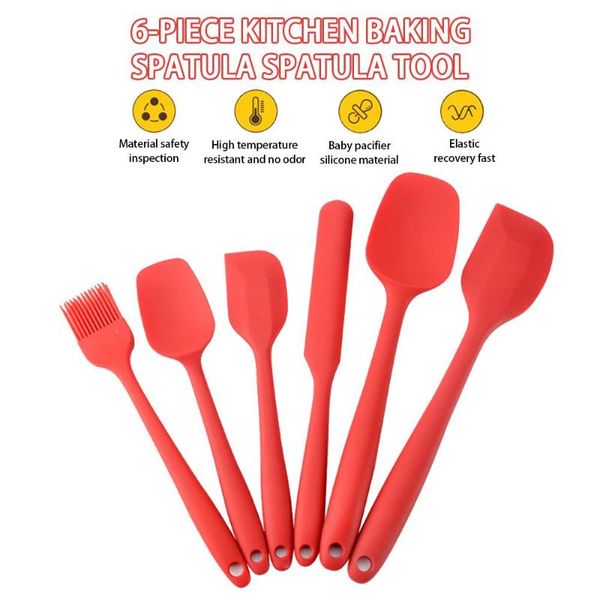 baking & pastry tools 6pcs/set spatulas tool non-stick set practical basting brush spatula spoon non-toxic heat resistant
baking & pastry tools 6pcs/set spatulas tool non-stick set practical basting brush spatula spoon non-toxic heat resistant