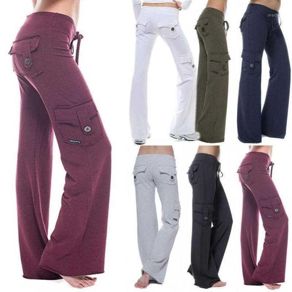 women's pants & capris women sport stretch loose pockets trousers gym running cargo leggings, Black;white
women's pants & capris women sport stretch loose pockets trousers gym running cargo leggings, Black;white