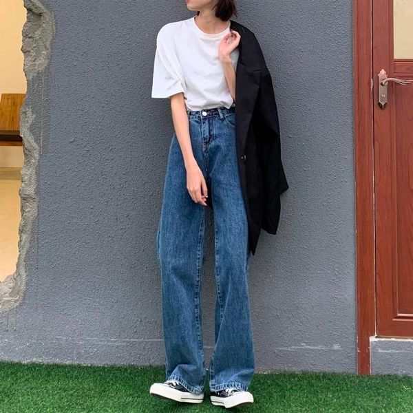 women's jeans guuzyuviz autumn winter vintage straight mom loose casual high waist plus size wide leg pants denim pantalones de mujer, Blue
women's jeans guuzyuviz autumn winter vintage straight mom loose casual high waist plus size wide leg pants denim pantalones de mujer, Blue