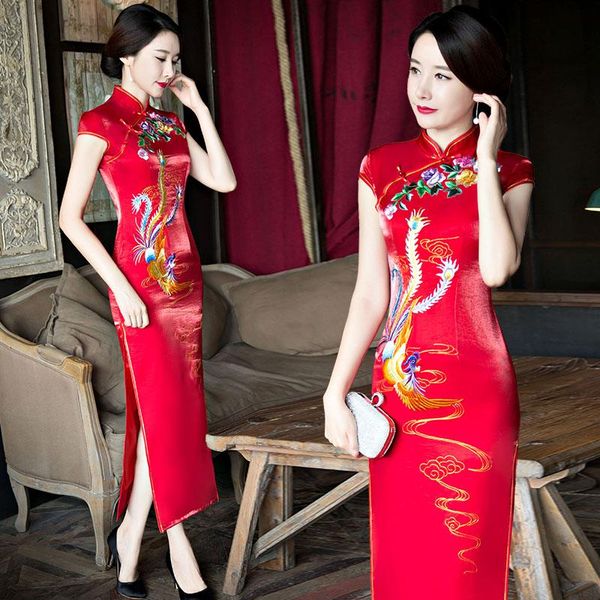 shanghai story 2021 sale long qipao chinese women's clothing cheong-sam dress phoenix inkjet printing for women ethnic, Red
shanghai story 2021 sale long qipao chinese women's clothing cheong-sam dress phoenix inkjet printing for women ethnic, Red