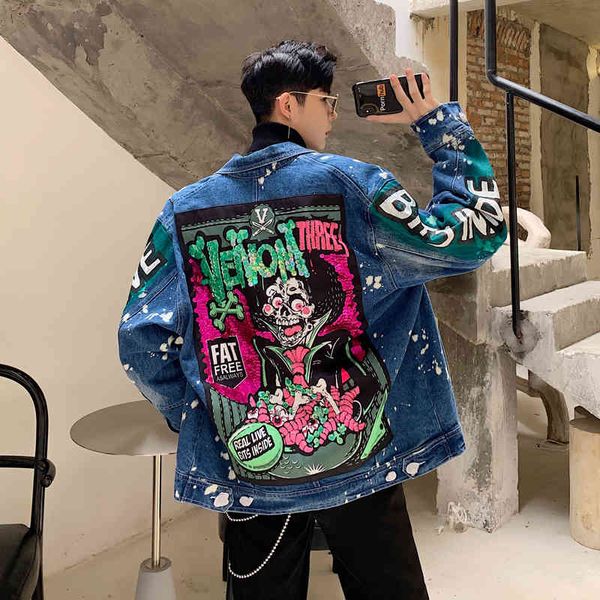 men's jackets male yasuguocam, urban fashions, graffiti, extensions, denim jacket, hipster, wormholes, loose, hip-hop, motorcycle,, Black;brown
men's jackets male yasuguocam, urban fashions, graffiti, extensions, denim jacket, hipster, wormholes, loose, hip-hop, motorcycle,, Black;brown