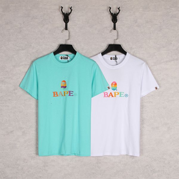 t shirt trendy ape head rainbow embroidery letter gradient short sleeve youth, White
t shirt trendy ape head rainbow embroidery letter gradient short sleeve youth, White