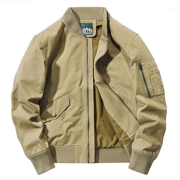 men's jackets men's coat 2021 spring and autumn flying jacket european american large cotton work casual thin baseball, Black;brown
men's jackets men's coat 2021 spring and autumn flying jacket european american large cotton work casual thin baseball, Black;brown
