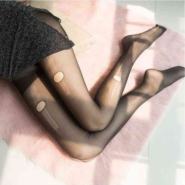 stockings torn silk fun tear ultra-thin transparent flirting pantyhose, Black;white 
stockings torn silk fun tear ultra-thin transparent flirting pantyhose, Black;white