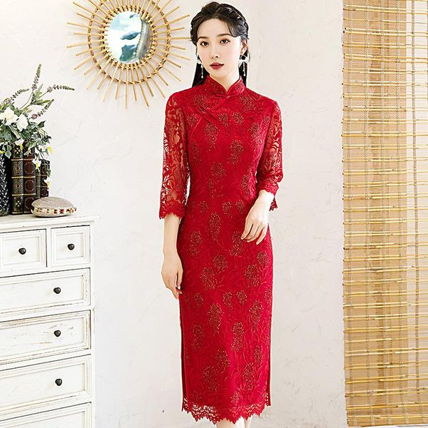 ethnic clothing classic chinese red women cheongsam vintage oriental evening party qipao vestidos elegant bridesmaid wedding robe gown
ethnic clothing classic chinese red women cheongsam vintage oriental evening party qipao vestidos elegant bridesmaid wedding robe gown
