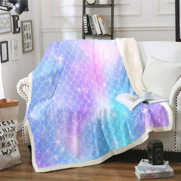 Girls Mermaid Scale Fleece Blanket Chic Fish Scales Sherpa Throw Blanket for Sofa Couch Decor Ocean Marine Theme Warm Plush
Girls Mermaid Scale Fleece Blanket Chic Fish Scales Sherpa Throw Blanket for Sofa Couch Decor Ocean Marine Theme Warm Plush