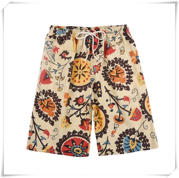 2021 soccer shorts summer style cotton and linen printed big pants beach men's loose davis ddd111, Black;red
2021 soccer shorts summer style cotton and linen printed big pants beach men's loose davis ddd111, Black;red