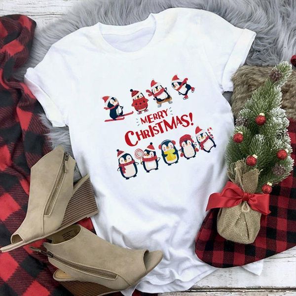 casual short sleeve tee women t shirt funny penguin animals print merry christmas for men girls clothes, White
casual short sleeve tee women t shirt funny penguin animals print merry christmas for men girls clothes, White