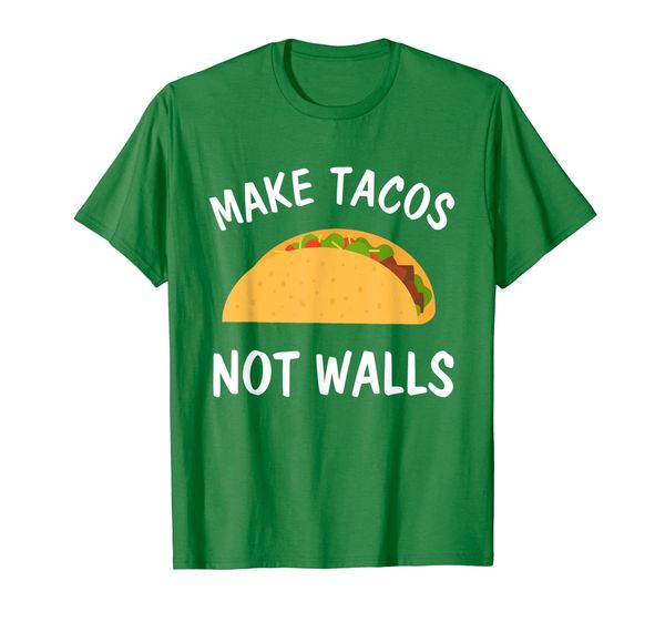 make tacos not walls | funny resist taco fiesta shirt, White;black 
make tacos not walls | funny resist taco fiesta shirt, White;black