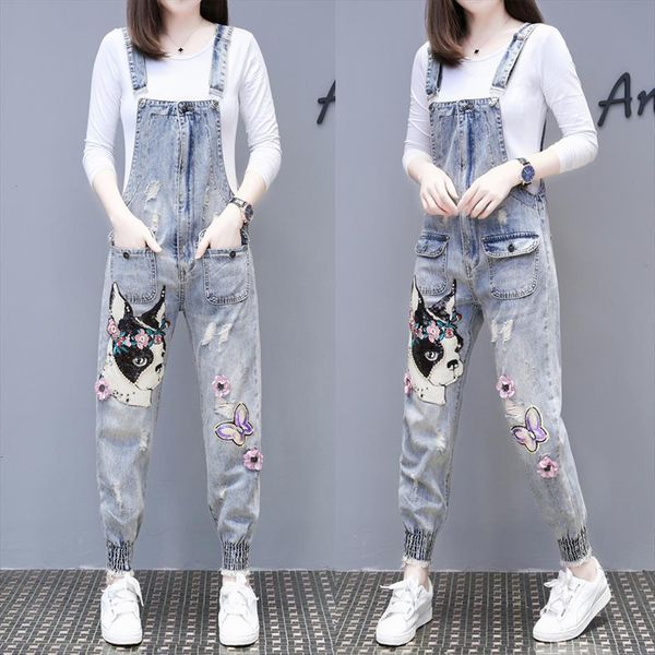 dog cartoon pearl beaded sequined women jumpsuits butterfly 3d flower embroidered holes ripped denim jeans pants blue, Black;white
dog cartoon pearl beaded sequined women jumpsuits butterfly 3d flower embroidered holes ripped denim jeans pants blue, Black;white