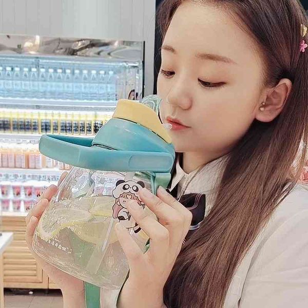 ins net red plastic straw water cup large capacity portable strap outdoor sports big belly women's kettle
ins net red plastic straw water cup large capacity portable strap outdoor sports big belly women's kettle