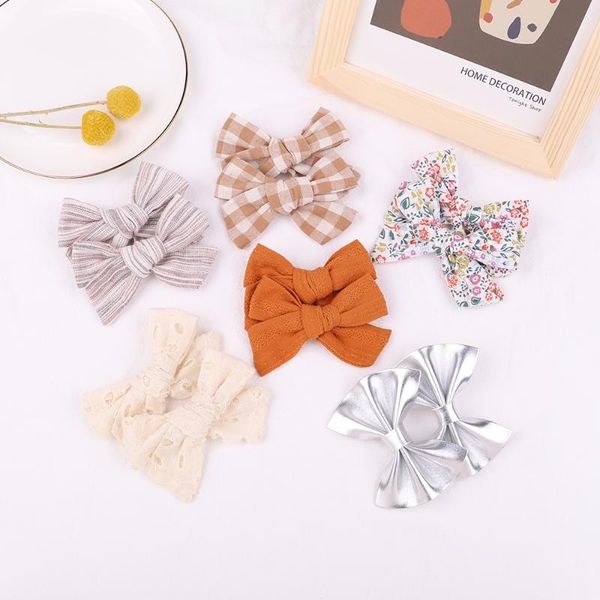 1piece lovely flower plaid printing bowknot hair clips for kids girls solid color barrettes hairpins headwear accessories, Slivery;white
1piece lovely flower plaid printing bowknot hair clips for kids girls solid color barrettes hairpins headwear accessories, Slivery;white