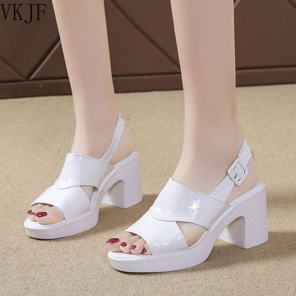 dress shoes block heel platform sandals patent leather summer 2021 buckle elegant high heels women thick sole, Black
dress shoes block heel platform sandals patent leather summer 2021 buckle elegant high heels women thick sole, Black