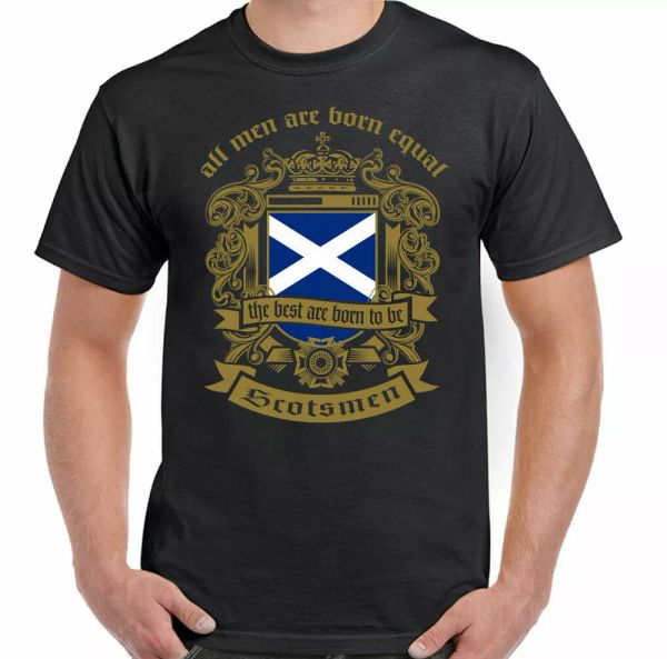 scottish t shirt men are born equal flag scotland st andrew day football, White;black
scottish t shirt men are born equal flag scotland st andrew day football, White;black