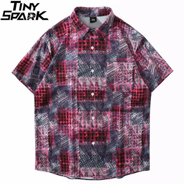 streetwear hawaiian shirt hip hop harajuku plaid print beach 2021 men summer short sleeve aloha casual thin men's shirts, White;black
streetwear hawaiian shirt hip hop harajuku plaid print beach 2021 men summer short sleeve aloha casual thin men's shirts, White;black
