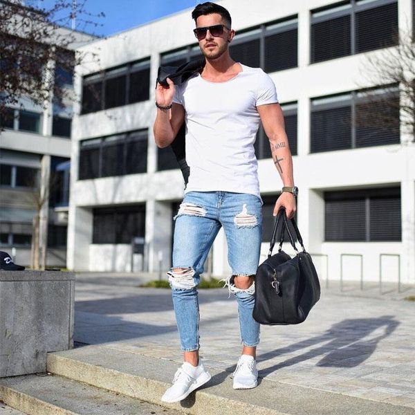 men's jeans fashion men skinny light blue hole denim pants clothing boyfriend spring and autumn pencil mens
men's jeans fashion men skinny light blue hole denim pants clothing boyfriend spring and autumn pencil mens