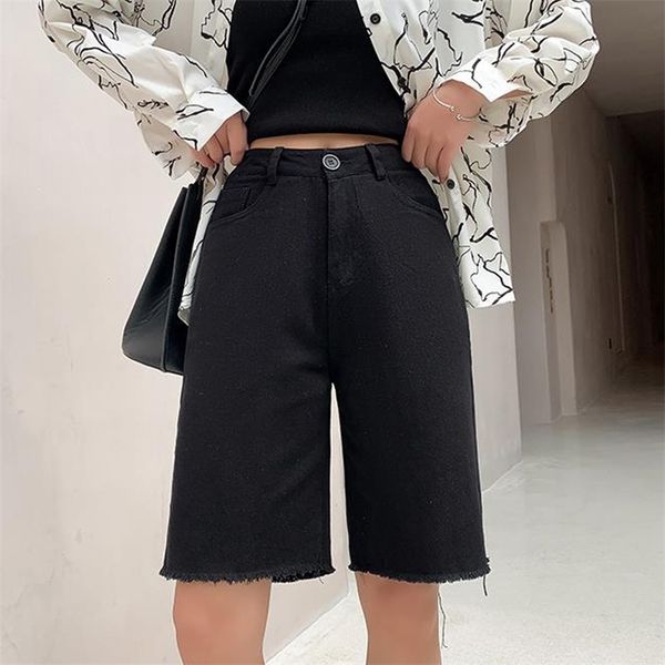 women's shorts las mujeres verano retro pantalones vaqueros q40 cortos de cintura alta la longitud rodil denim 3fu7, White;black
women's shorts las mujeres verano retro pantalones vaqueros q40 cortos de cintura alta la longitud rodil denim 3fu7, White;black