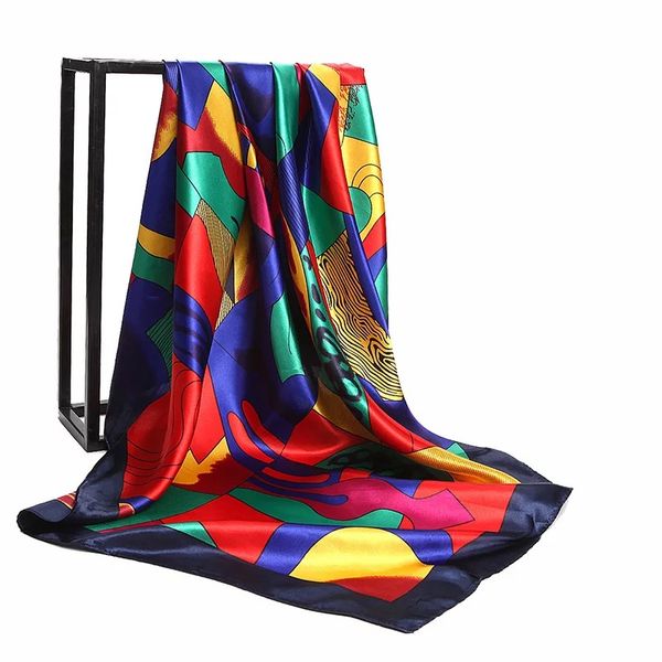 2021 fashion silk satin neck scarf for women print hijab scarfs female 90x90cm square shawls and wraps scarves for lady, Blue;gray
2021 fashion silk satin neck scarf for women print hijab scarfs female 90x90cm square shawls and wraps scarves for lady, Blue;gray