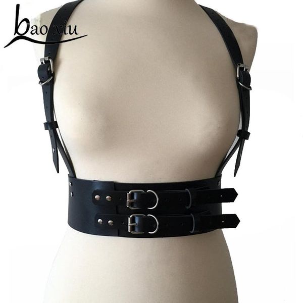 belts 2021 vintage punk women gothic leather wide belt body bondage sculpting harness waist straps suspenders dress, Black;brown
belts 2021 vintage punk women gothic leather wide belt body bondage sculpting harness waist straps suspenders dress, Black;brown