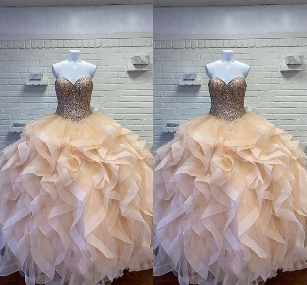 amazing champagne quinceanera dresses strapless beaded crystals corset back ruffle ball gown prom formal womens sweet 15 16 girls, Blue;red
amazing champagne quinceanera dresses strapless beaded crystals corset back ruffle ball gown prom formal womens sweet 15 16 girls, Blue;red