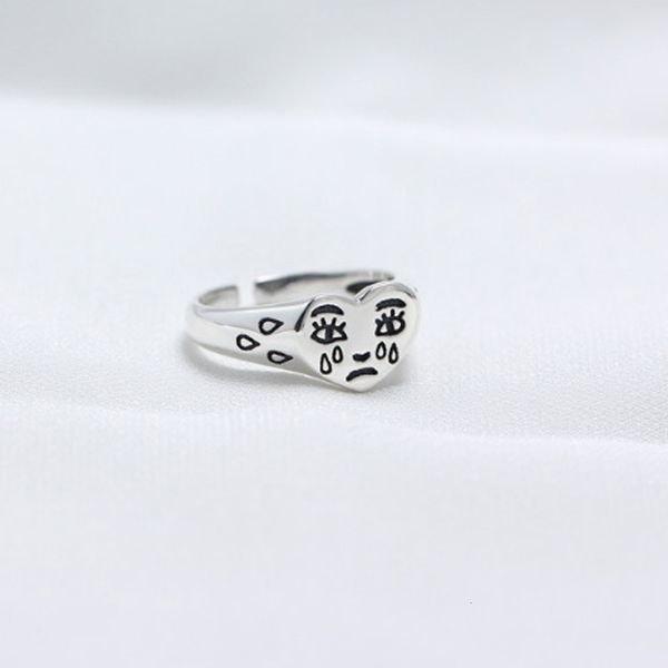love ring retro crying face open for women simple ancient silver color cute geometric sad tears faces adjustable s, Slivery;golden
love ring retro crying face open for women simple ancient silver color cute geometric sad tears faces adjustable s, Slivery;golden