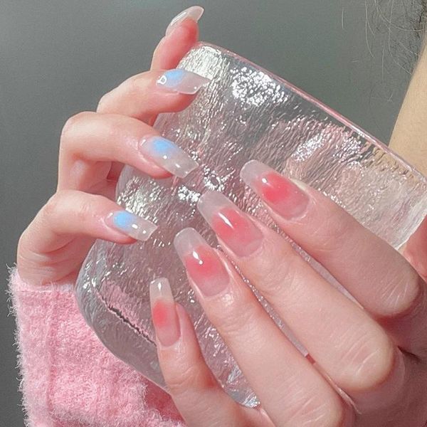 nail gel 24pcs nails patch glue type long paragraph fashion manicure false save time, Red;pink
nail gel 24pcs nails patch glue type long paragraph fashion manicure false save time, Red;pink
