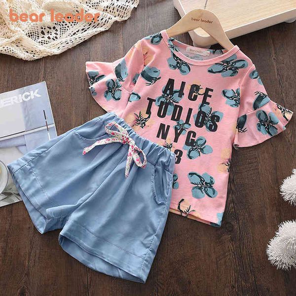 bear leader girls clothes set summer flower shirt +jean bowknot short pants 2 pcs girl clothing set for girls teen kids clothes y220310, White
bear leader girls clothes set summer flower shirt +jean bowknot short pants 2 pcs girl clothing set for girls teen kids clothes y220310, White
