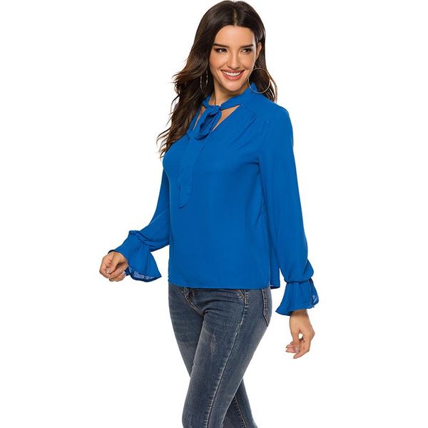 spring blouse women long sleeve shirts fashion leisure chiffon shirt bow summer office ladies solid blusa women's blouses &, White
spring blouse women long sleeve shirts fashion leisure chiffon shirt bow summer office ladies solid blusa women's blouses &, White