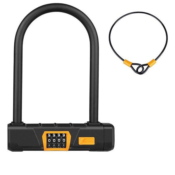jakroo u-lock 4-digit secure password bike lock anti-theft steel multipurpose lock for bike scooter motorcycle
jakroo u-lock 4-digit secure password bike lock anti-theft steel multipurpose lock for bike scooter motorcycle