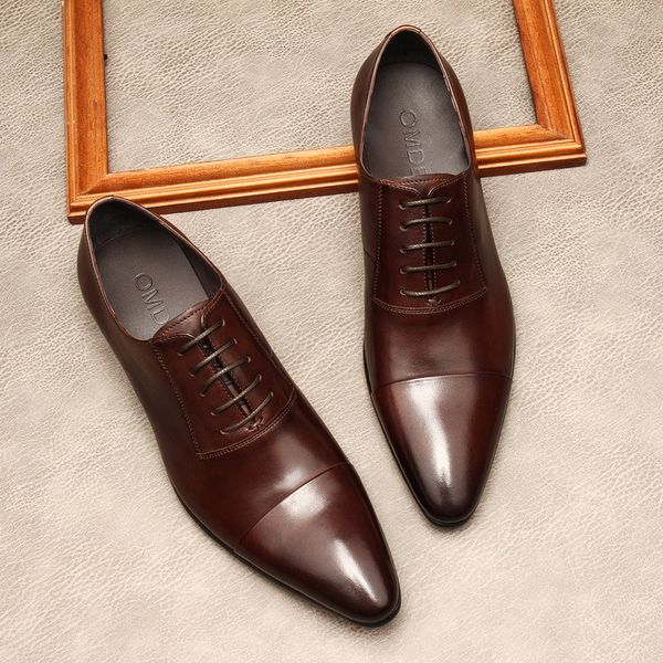 Black Coffee Italian Fashion Mens Party Shoes Genuine Leather Oxford Shoe Men Italian Luxury Wedding Office Brogue Dress Shoes
Black Coffee Italian Fashion Mens Party Shoes Genuine Leather Oxford Shoe Men Italian Luxury Wedding Office Brogue Dress Shoes