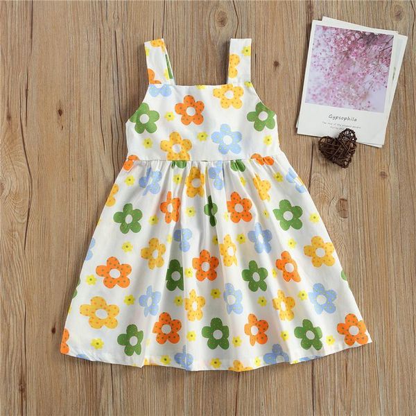 girl's dresses dress, flower print sleeveless sling dress for vacation birthday party pography 2-7years, Red;yellow
girl's dresses dress, flower print sleeveless sling dress for vacation birthday party pography 2-7years, Red;yellow