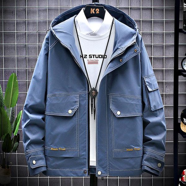 men's jackets 2021 spring autumn plus size hooded jacket windbreaker multi-pocket oversized streetwear outfits zipper coat 8xl, Black;brown
men's jackets 2021 spring autumn plus size hooded jacket windbreaker multi-pocket oversized streetwear outfits zipper coat 8xl, Black;brown