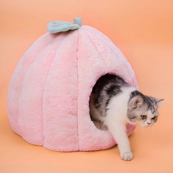 winter thickened cat house removable and washable fur pumpkin litter beds & furniture
winter thickened cat house removable and washable fur pumpkin litter beds & furniture