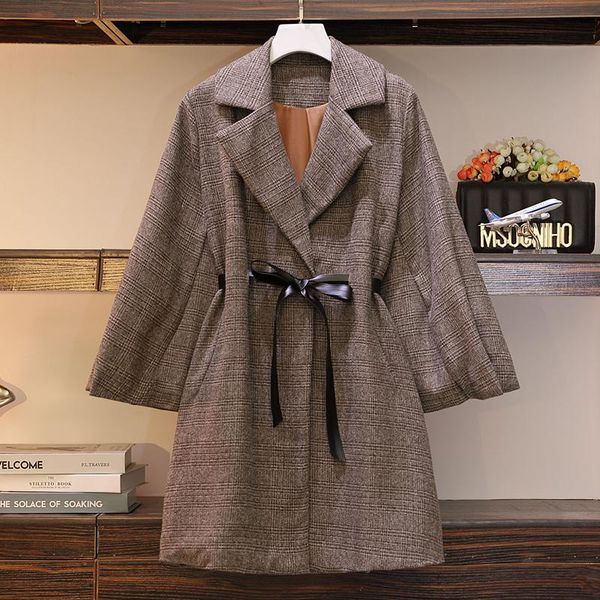 women's trench coats 2021 fashion 4xl plus size clothing loose windbreaker slim long wind coat office lady casaco, Tan;black
women's trench coats 2021 fashion 4xl plus size clothing loose windbreaker slim long wind coat office lady casaco, Tan;black