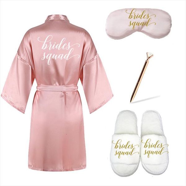 4pc set of bridal robe women sleepwear eyemask slippers diamond brides squad kimono rose gold pink proposal wedding bachelorette robes, Black;red
4pc set of bridal robe women sleepwear eyemask slippers diamond brides squad kimono rose gold pink proposal wedding bachelorette robes, Black;red