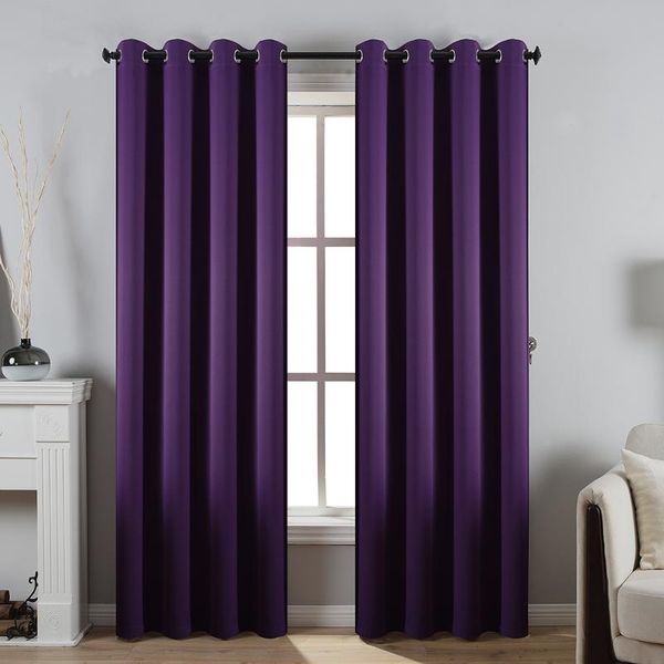 curtain & drapes alosia blackout curtains,thermal insulated noise reduction window treatment draps,grommet/rings curtains for livingroom 
curtain & drapes alosia blackout curtains,thermal insulated noise reduction window treatment draps,grommet/rings curtains for livingroom
