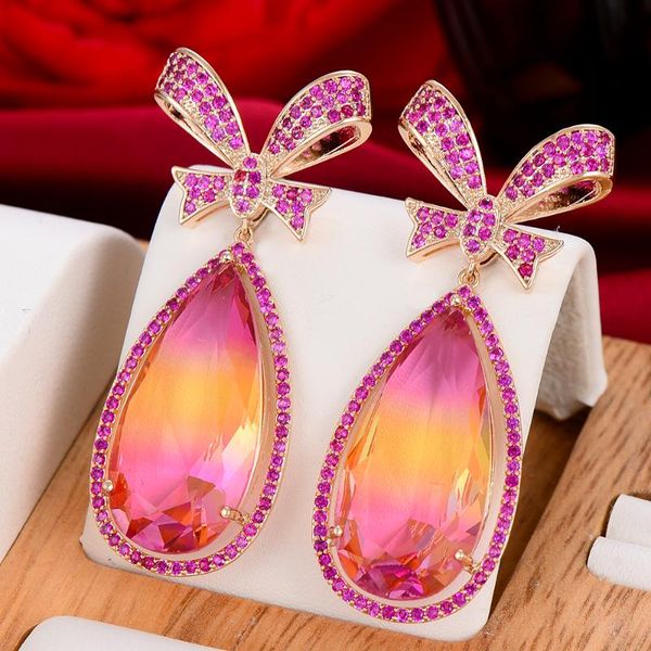 dangle & chandelier godki trendy pink bowknots drop earring for women wedding cubic zirconia dubai bridal earrings costume jewelry summer pa, Silver
dangle & chandelier godki trendy pink bowknots drop earring for women wedding cubic zirconia dubai bridal earrings costume jewelry summer pa, Silver