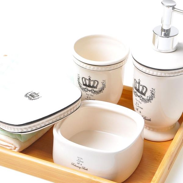 bath accessory set bathroom 4 piece ceramic toothbrush holder european style soap dish tray badkamer accessoires sets household wash ef50wy
bath accessory set bathroom 4 piece ceramic toothbrush holder european style soap dish tray badkamer accessoires sets household wash ef50wy