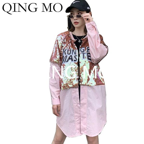 women's trench coats qing mo women baseball coat 2021 summer sequin patchwork female letter printed loose zqy4632, Tan;black
women's trench coats qing mo women baseball coat 2021 summer sequin patchwork female letter printed loose zqy4632, Tan;black