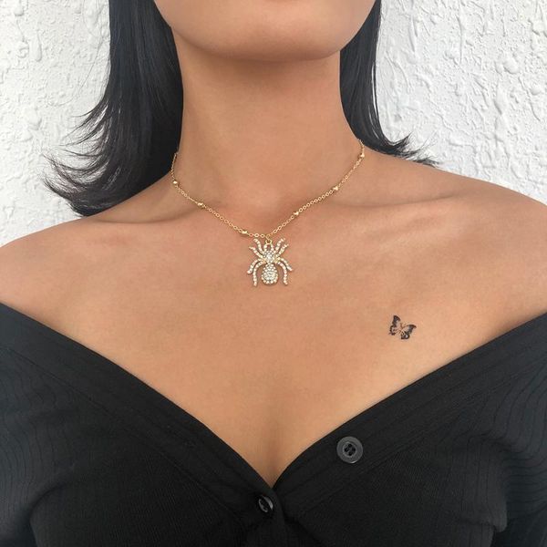 chains lalynnly 2021 fashion gold color thin chain spider pendant necklace for women exquisite beaded wholesale accessories n9131, Silver
chains lalynnly 2021 fashion gold color thin chain spider pendant necklace for women exquisite beaded wholesale accessories n9131, Silver