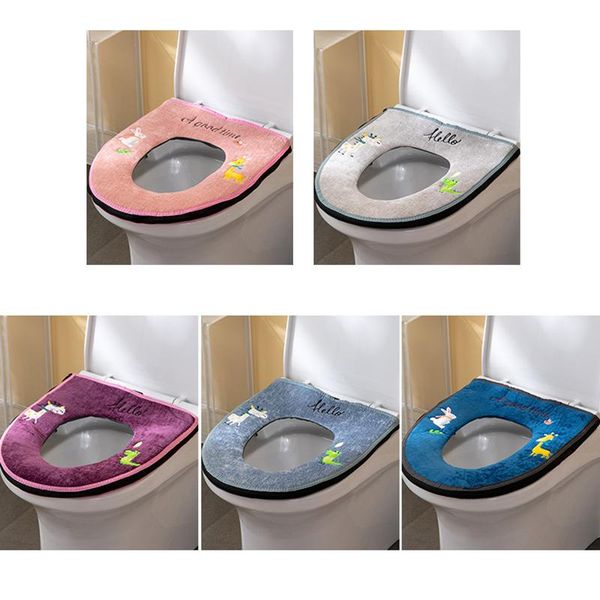 toilet seat covers washable cover - universal lavatory cushion accessories with soft warm surface & waterproof back
toilet seat covers washable cover - universal lavatory cushion accessories with soft warm surface & waterproof back