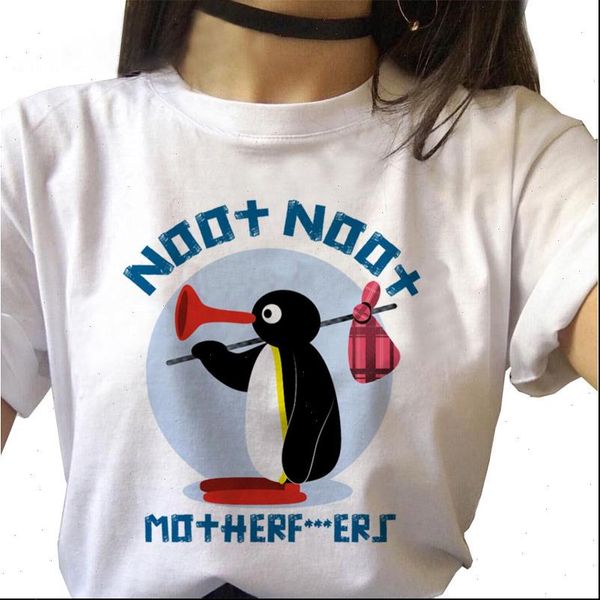 women noot pingu t shirt ulzzang harajuku cartonn tshirt plus size aesthetic casual female camiseta mujer, White
women noot pingu t shirt ulzzang harajuku cartonn tshirt plus size aesthetic casual female camiseta mujer, White